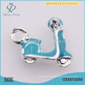 Fashion new zinc alloy light blue motorcycle charm jewelry wholesale